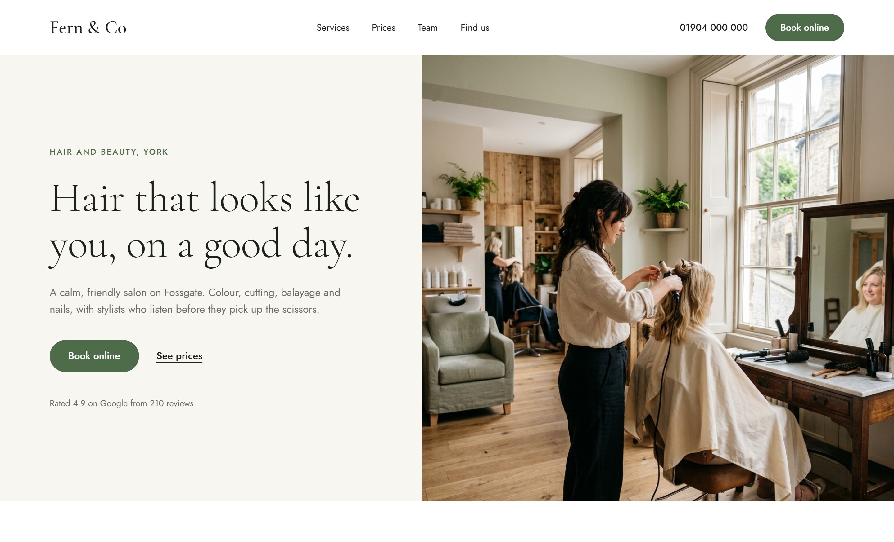 Fern & Co: concept site