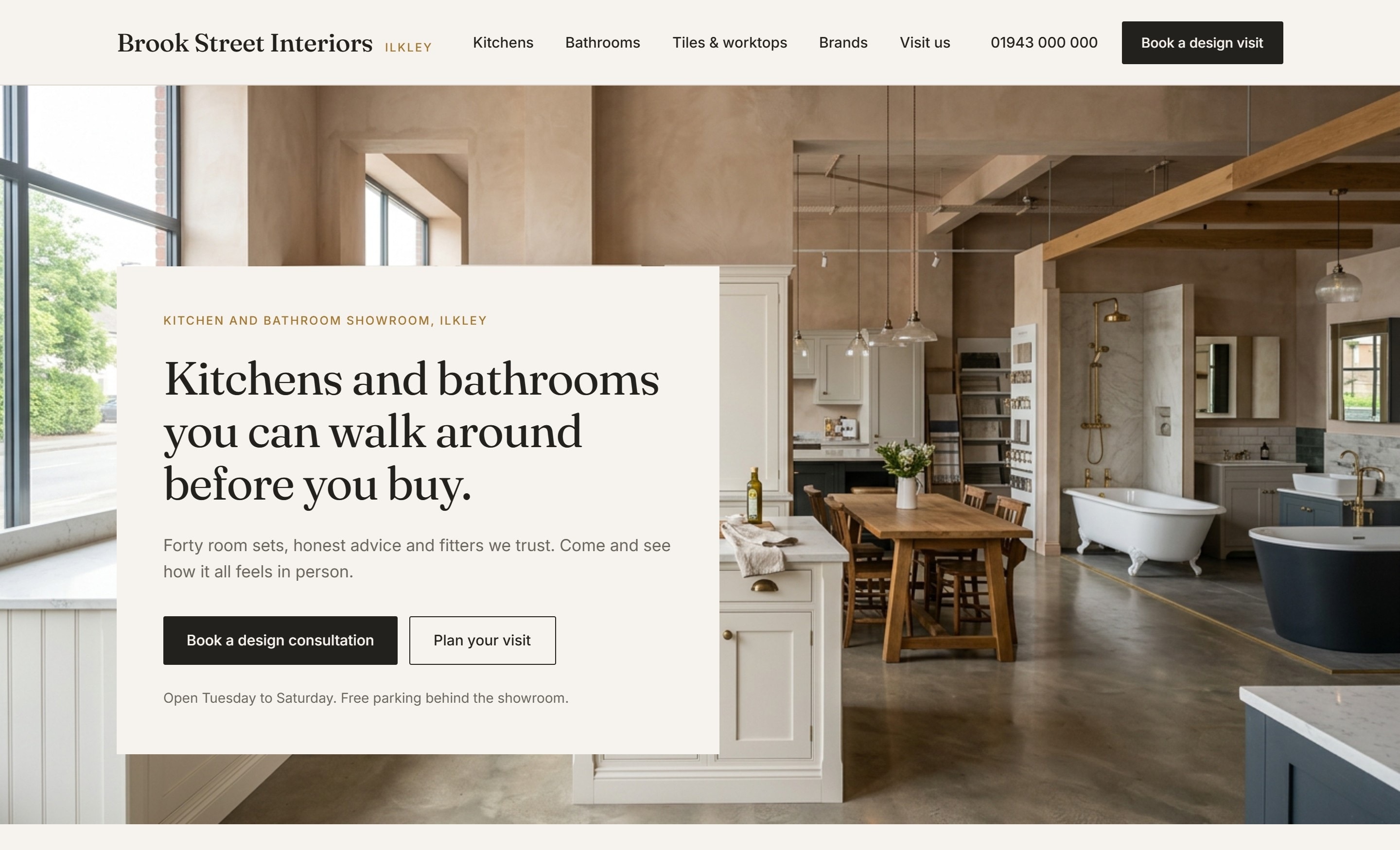 Brook Street Interiors: concept site